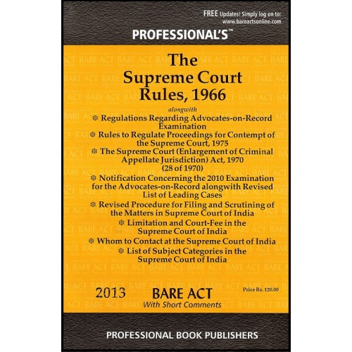 Professional's Supreme Court Rules,1966 Bare Act